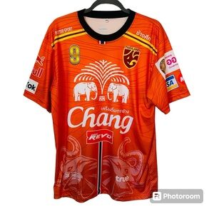 Thai Soccer Jersey XXL Graphic Thailand Football Club Sports Tee Shirt A2